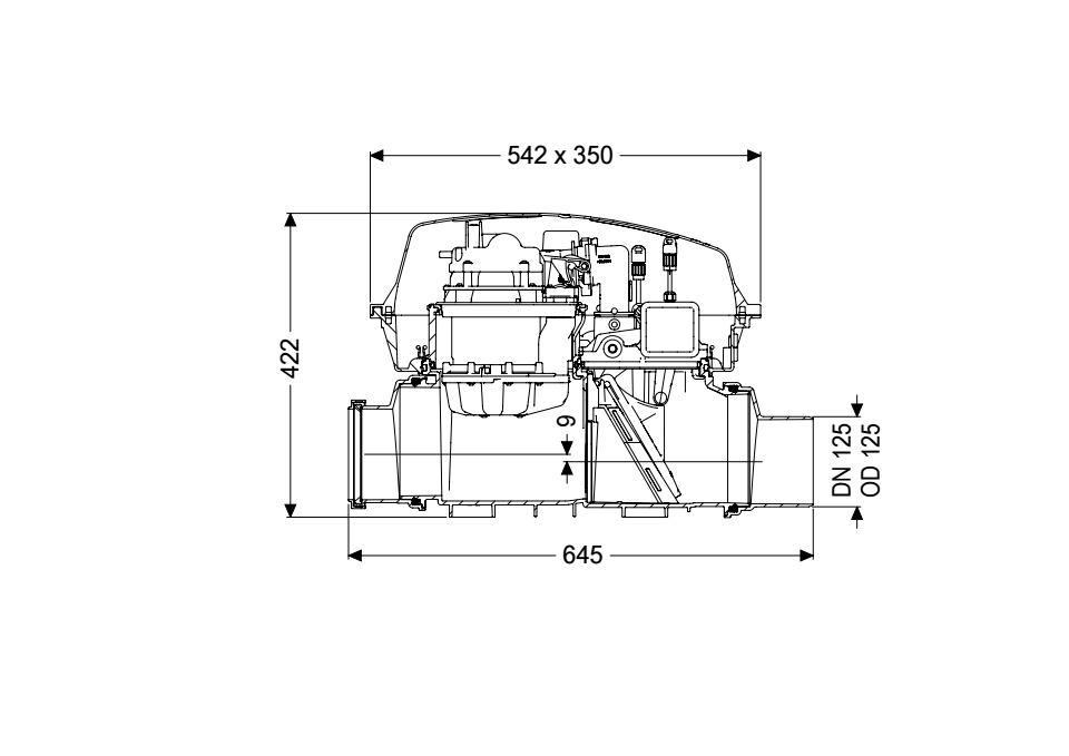 Valvola antiriflusso con stazione di pompaggio Pumpfix F Valvola  antiriflusso con stazione di pompaggio Pumpfix F 24125 - KESSEL - Leader  del drenaggio