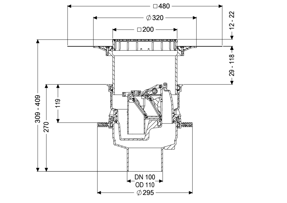 gully trap detail drawing