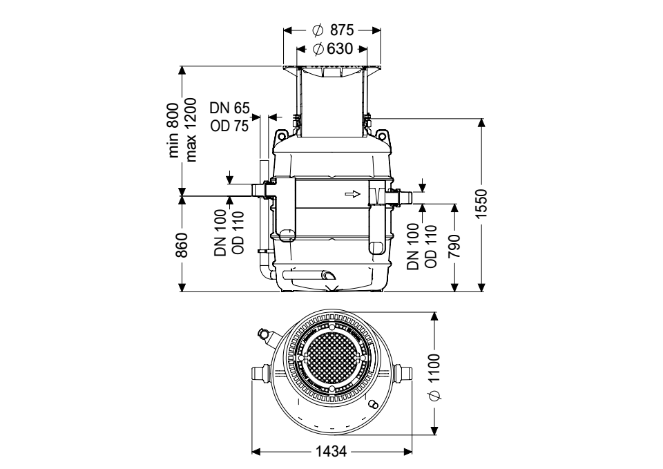 KESSEL GREASE SEPARATOR EASYCLEAN GROUND